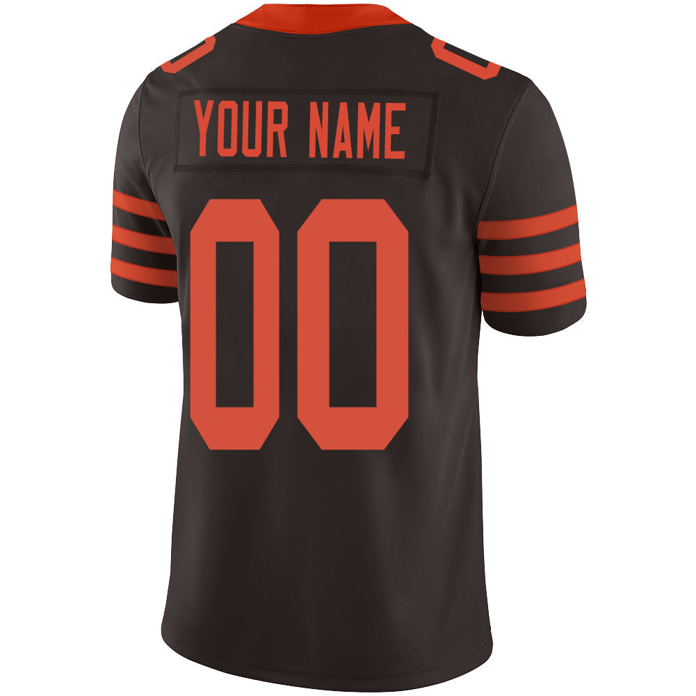 Custom Brown Football Shirt Top