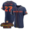 Custom #27 Blue 2023 HOU Baseball Shirt Top
