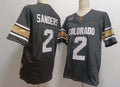 Custom #2 Black College Shirt Top