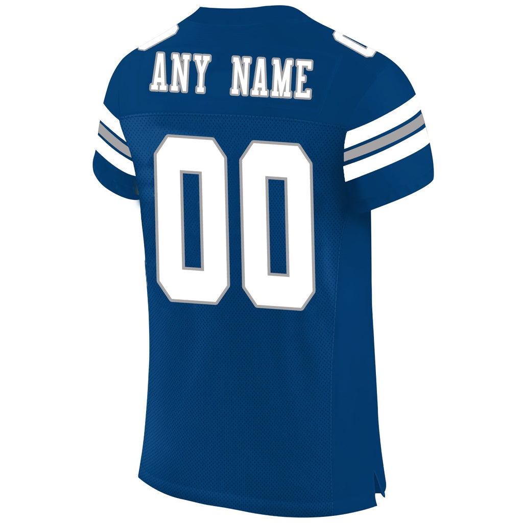 Custom Blue IND Football Shirt Top
