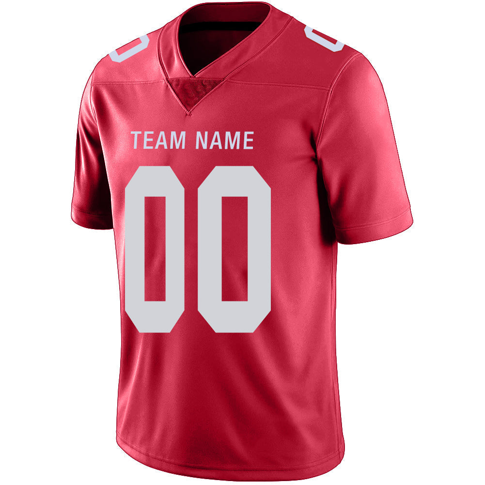 Custom Red NYJ Football Shirt Top