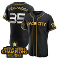 Custom #35 Black 2023 HOU Baseball Shirt Top