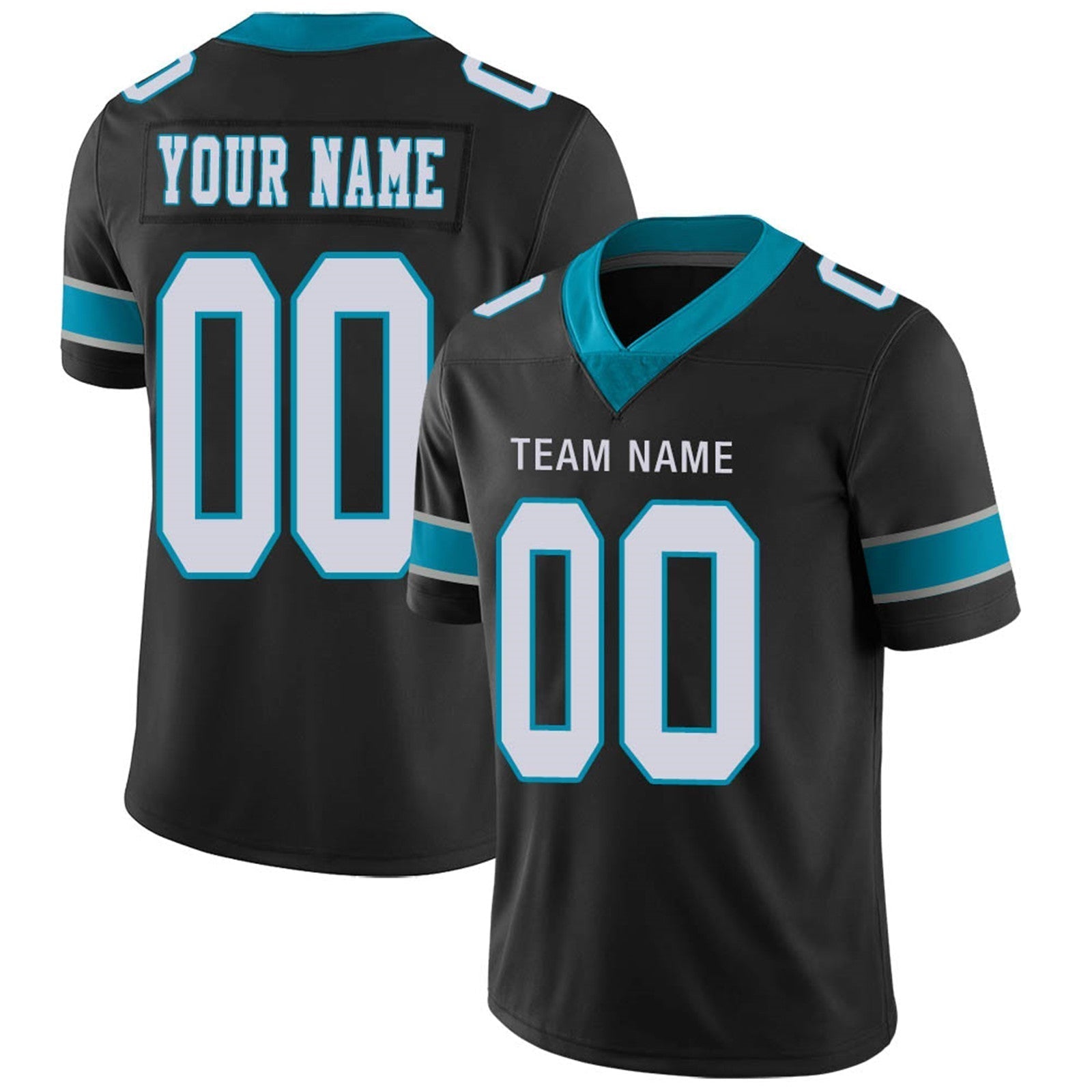 Custom Blue CAR Football Shirt Top