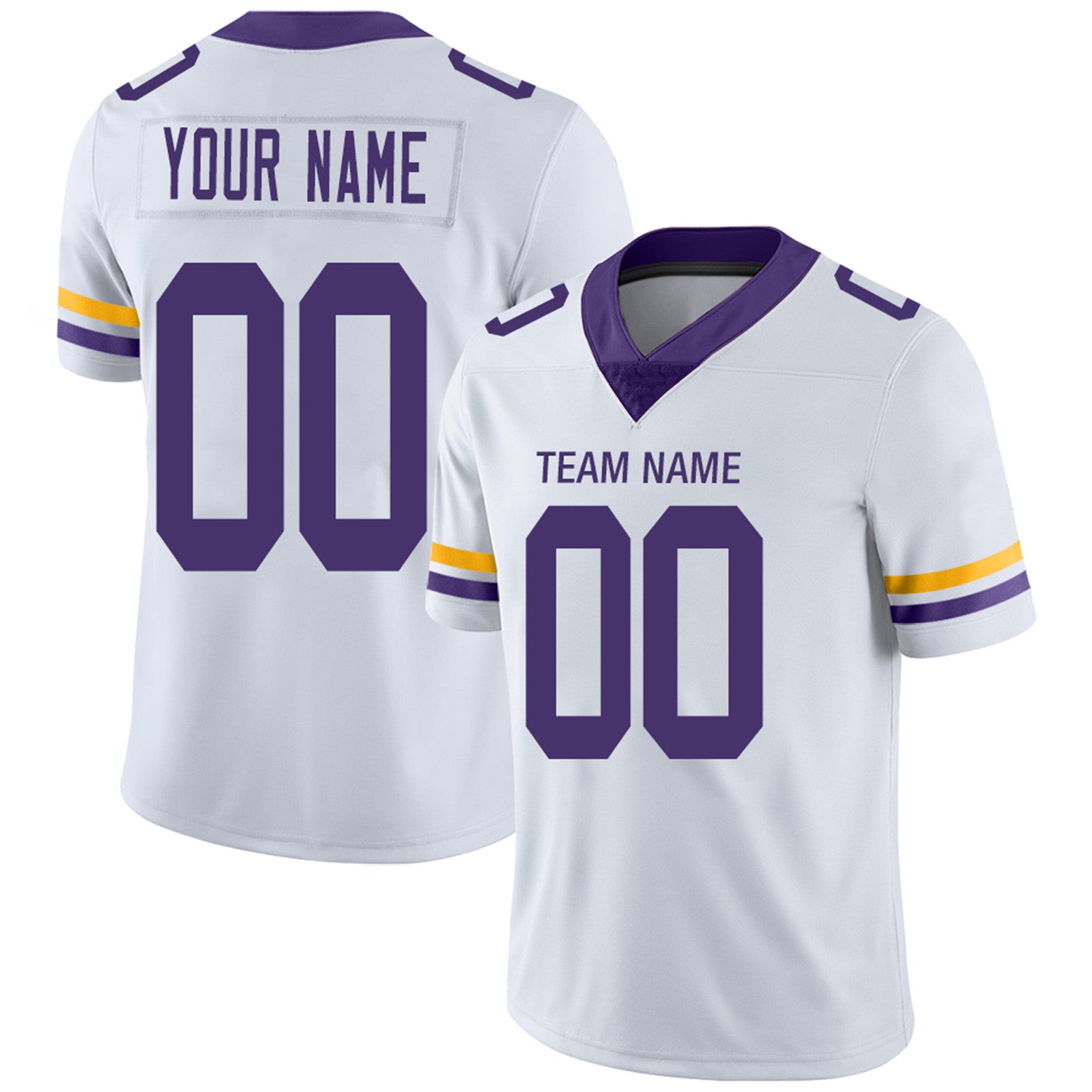 Custom Purple MIN Football Shirt Top