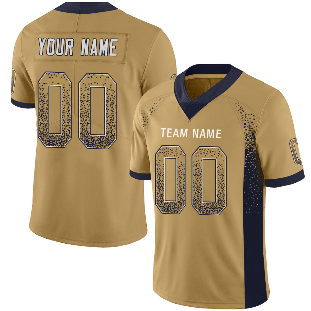 Custom Gold LAC Football Shirt Top