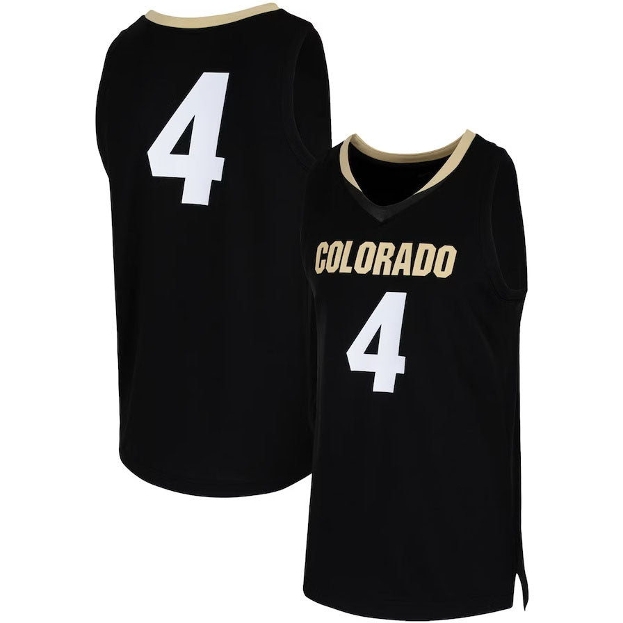 Custom #4 Black Basketball Shirt Top
