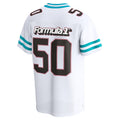 Custom #50 White Football Shirt Top