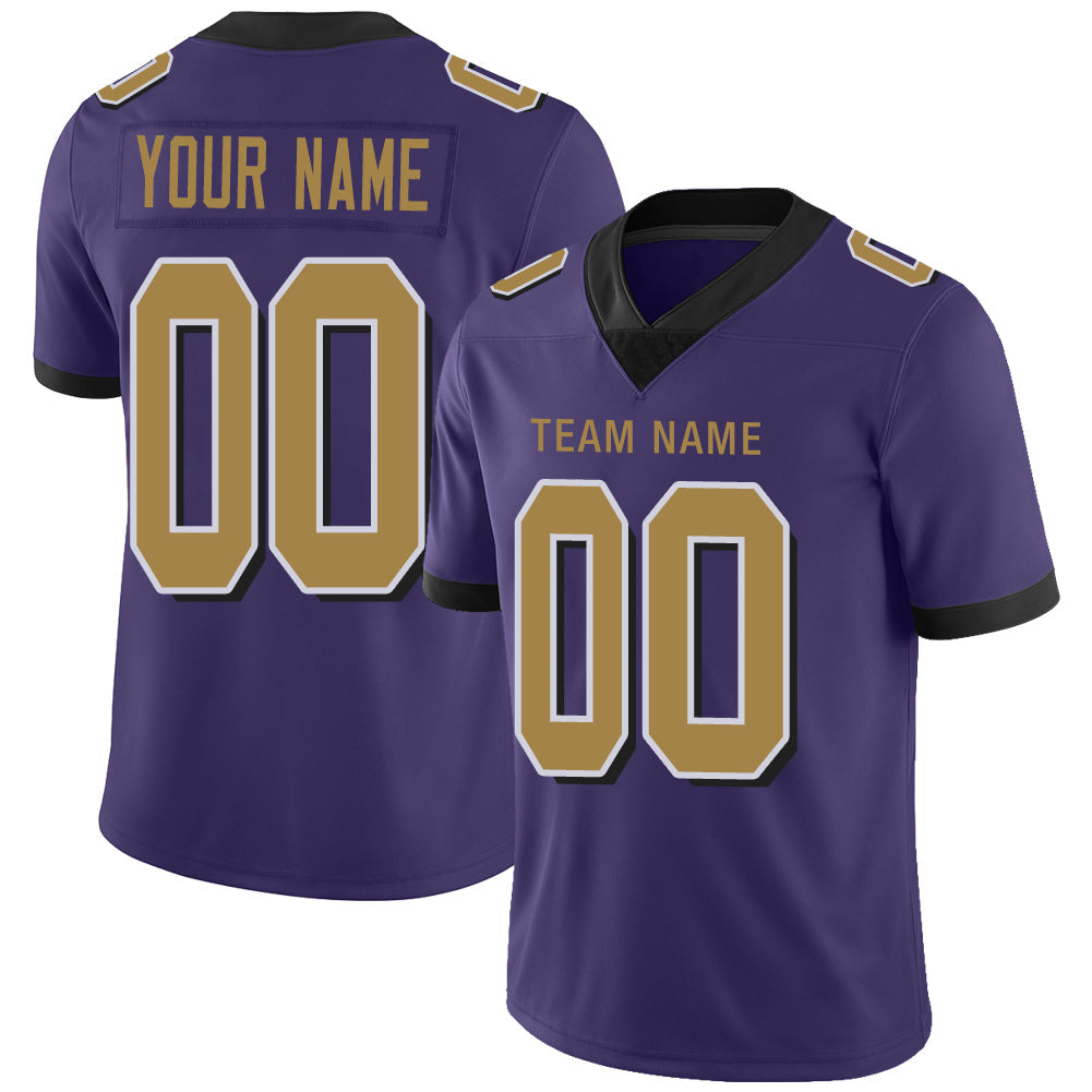 Custom Purple Football Shirt Top
