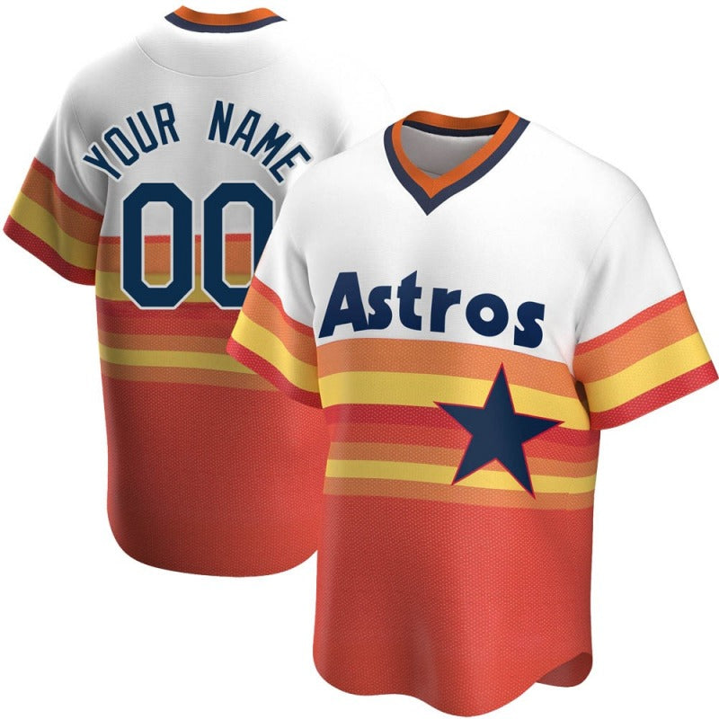 Custom HOU Baseball Shirt Top