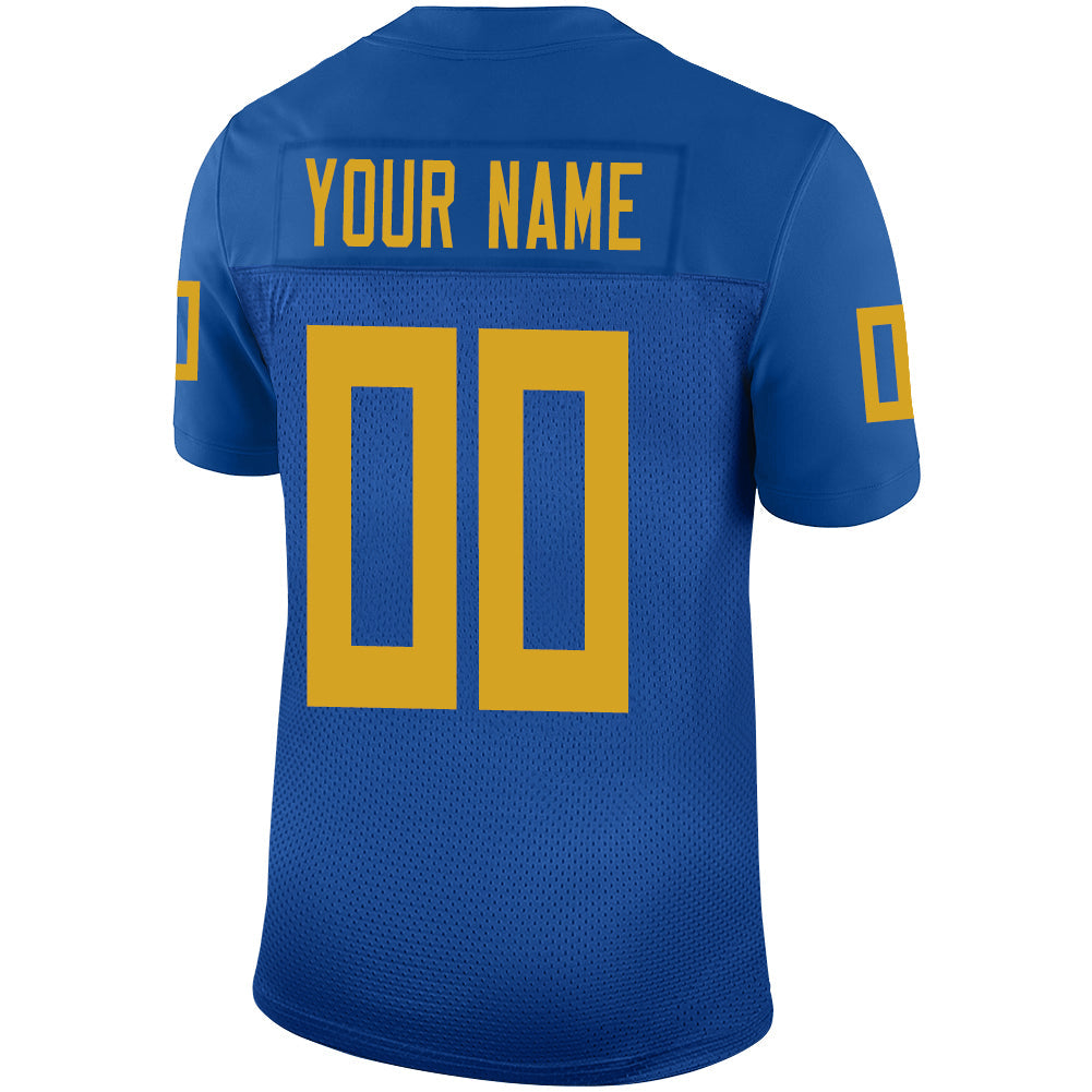 Custom Blue JAX Football Shirt Top