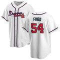 Custom #54 White ATL Baseball Shirt Top