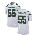 Custom #55 White NYJ Football Shirt Top