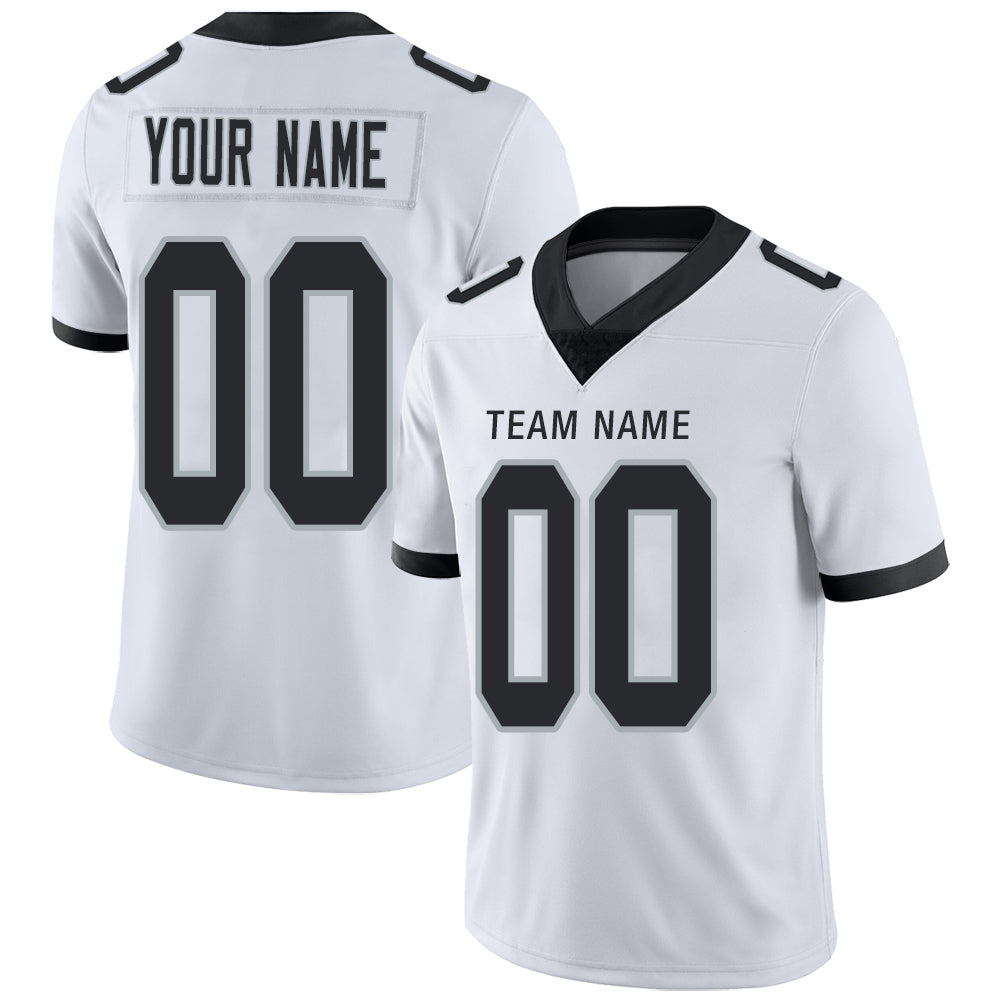 Custom White LV Football Shirt Top