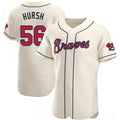 Custom #56 Cream ATL Baseball Shirt Top