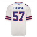 Custom #57 White BUF Football Shirt Top