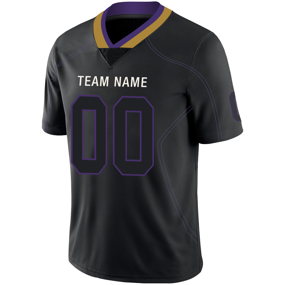 Custom Black Football Shirt Top
