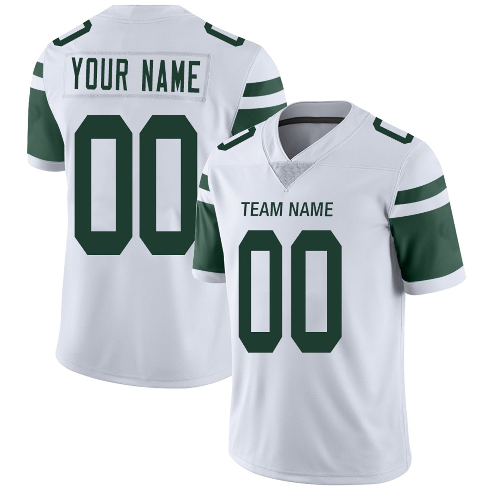 Custom Green NYJ Football Shirt Top
