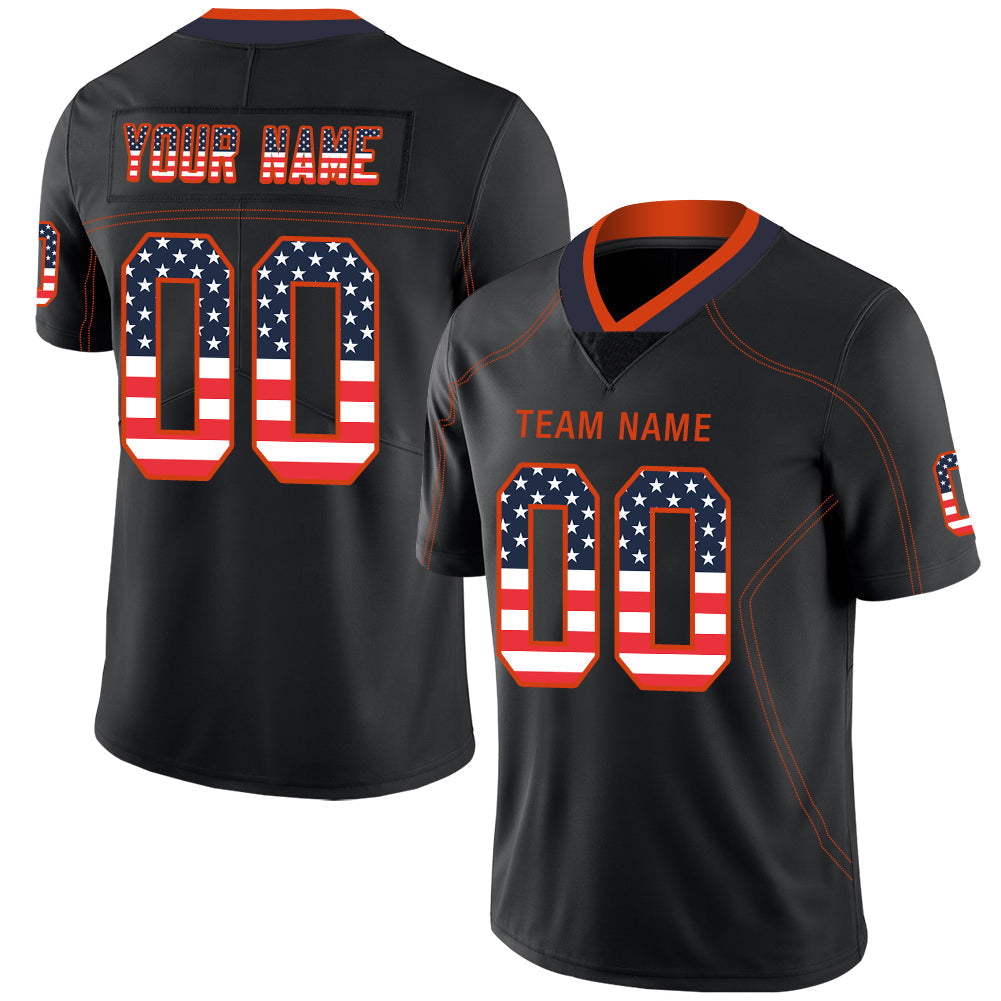 Custom Black DEN Football Shirt Top