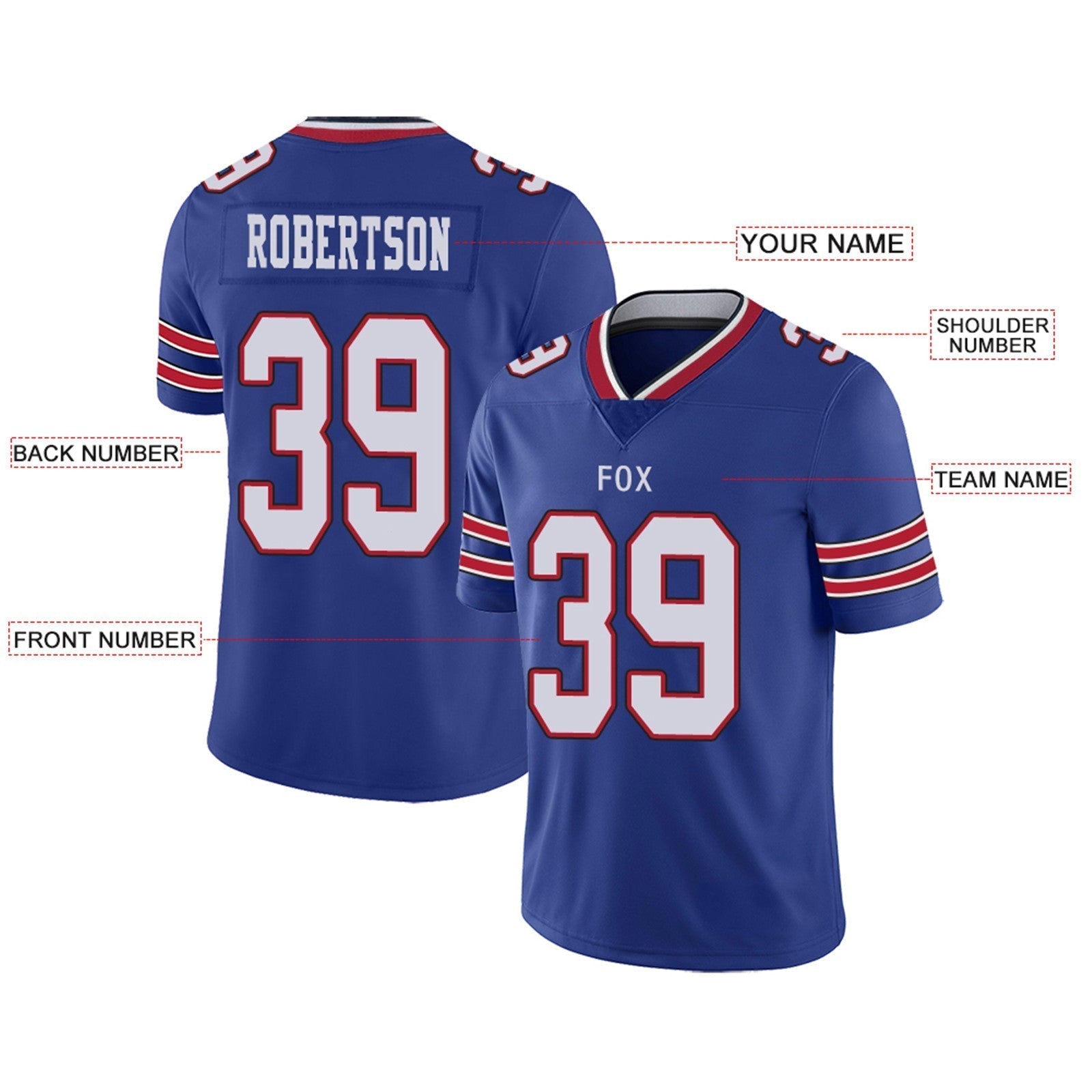 Custom BUF Football Shirt Top