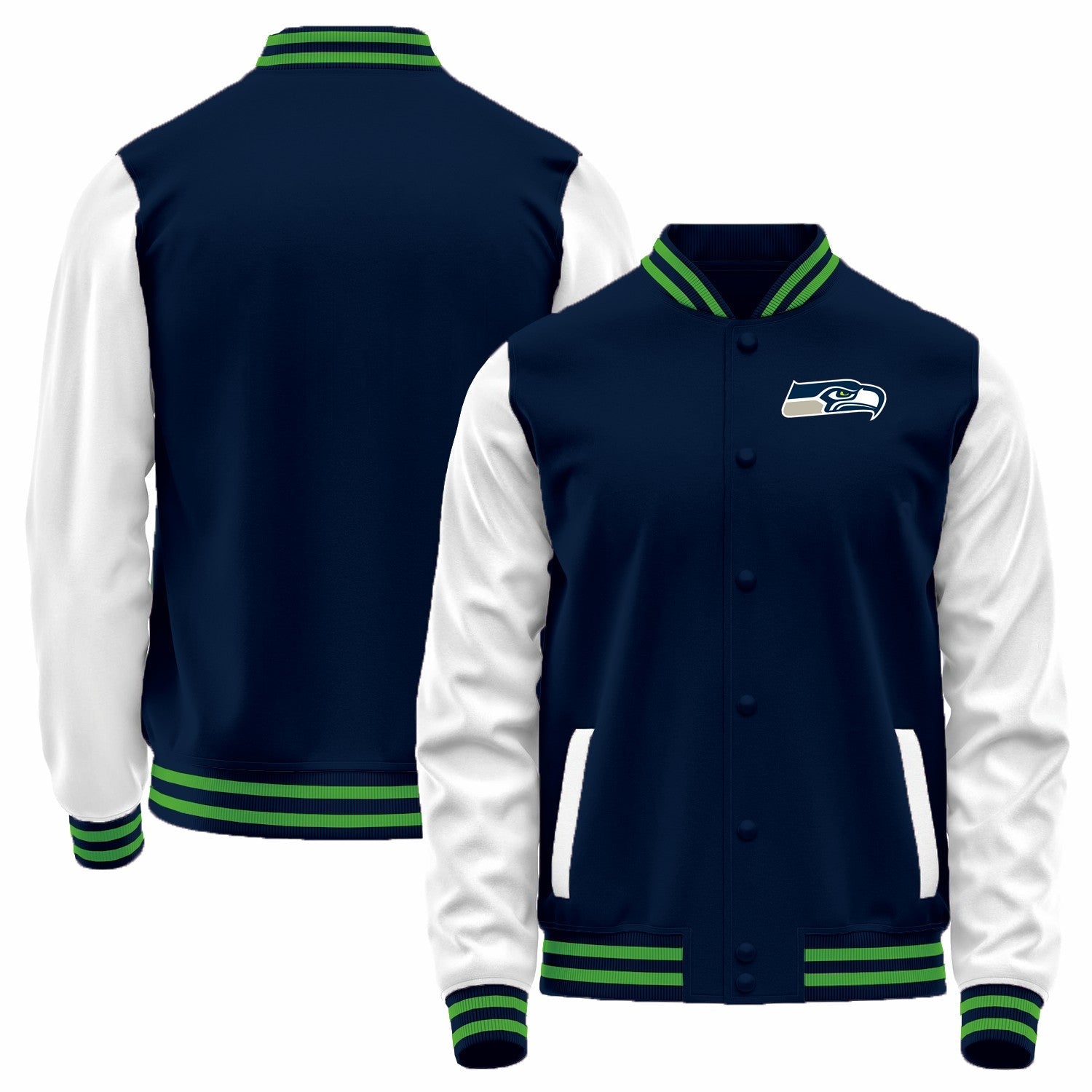 Custom White SEA Football Shirt Top
