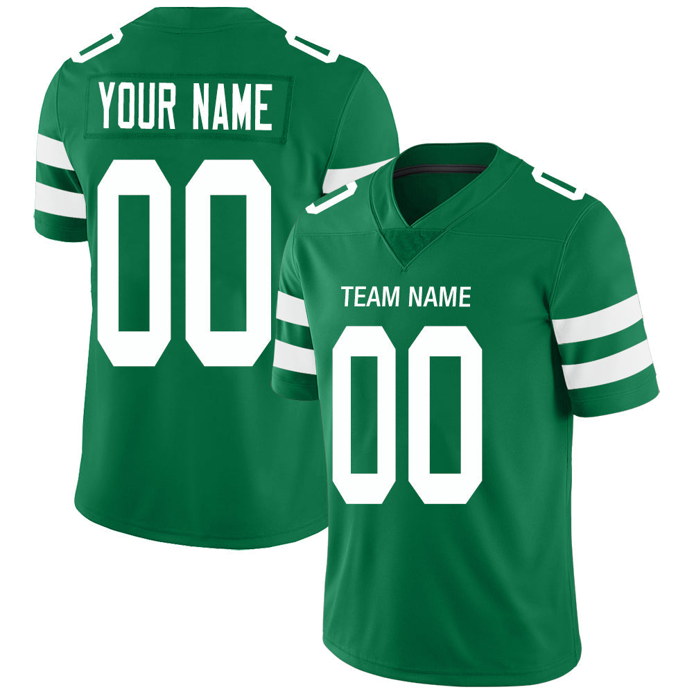Custom Green NYJ Football Shirt Top