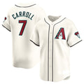 Custom #7 White ARI Baseball Shirt Top