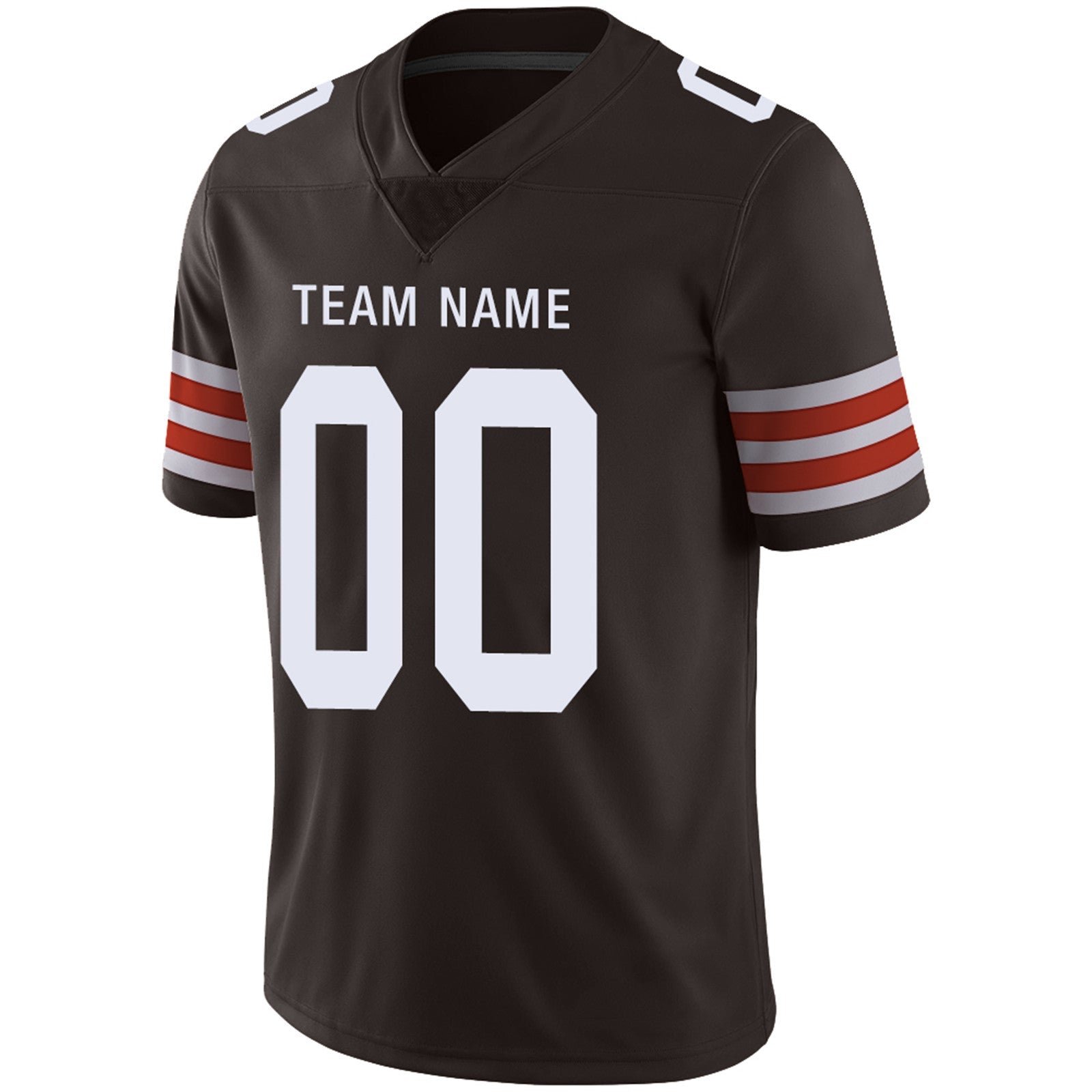 Custom Brown CLE Football Shirt Top