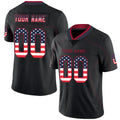 Custom Black HOU Football Shirt Top