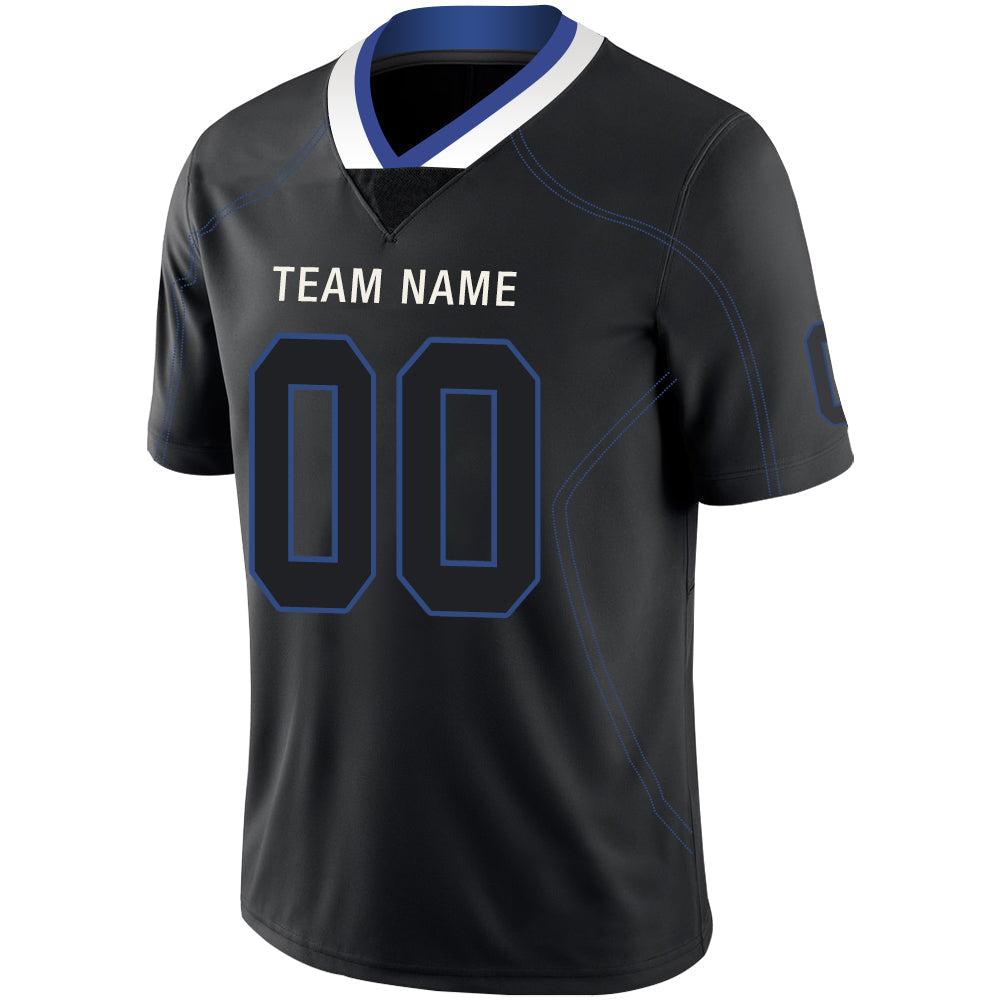 Custom Black IND Football Shirt Top
