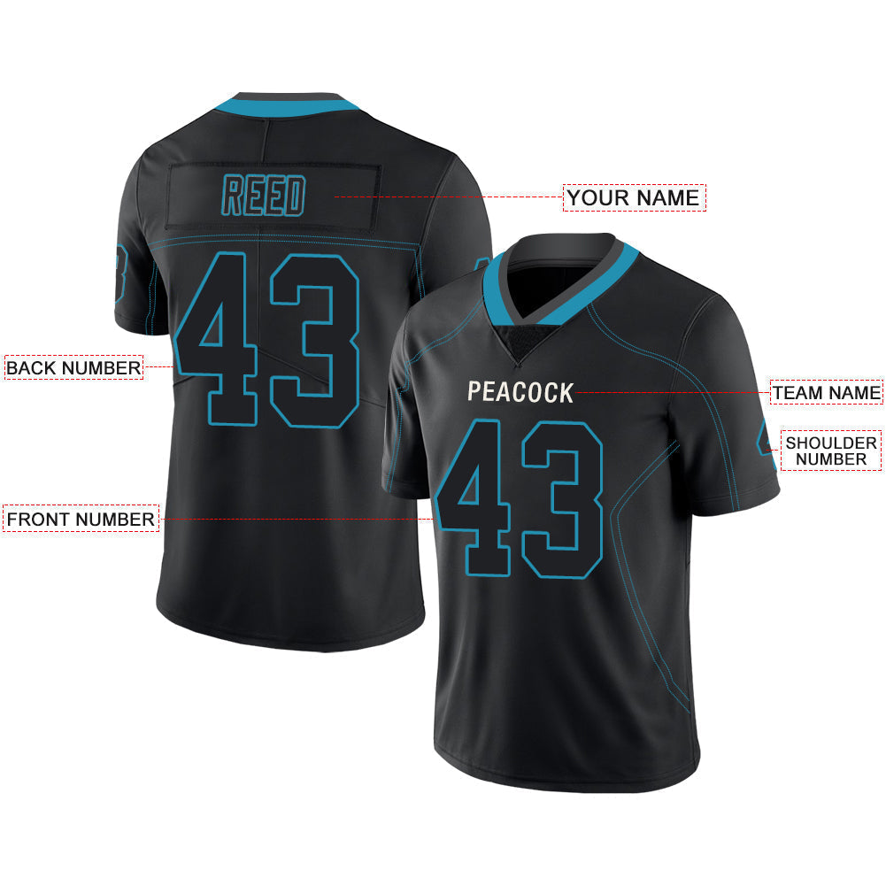 Custom Black Football Shirt Top