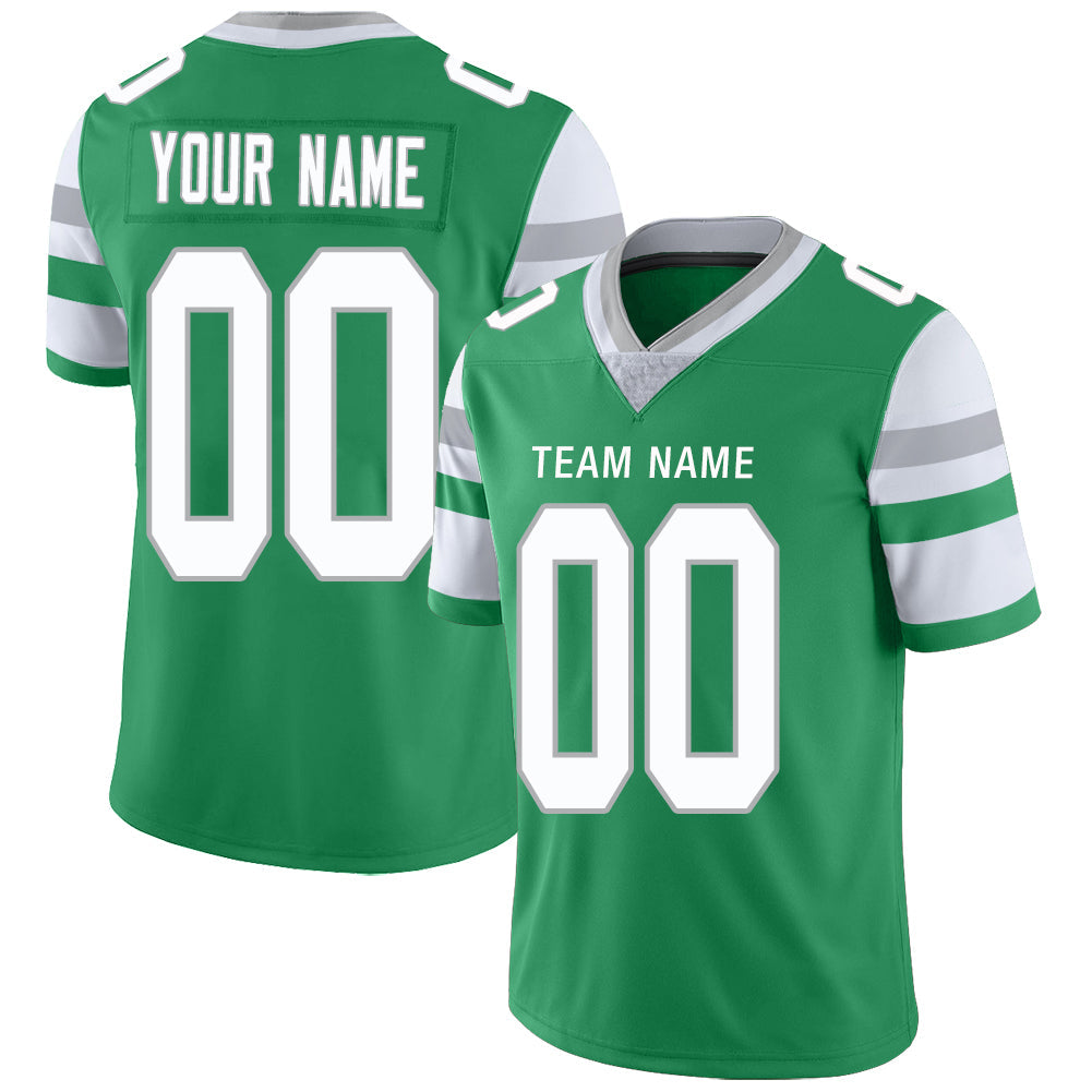 Custom Green NYJ Football Shirt Top