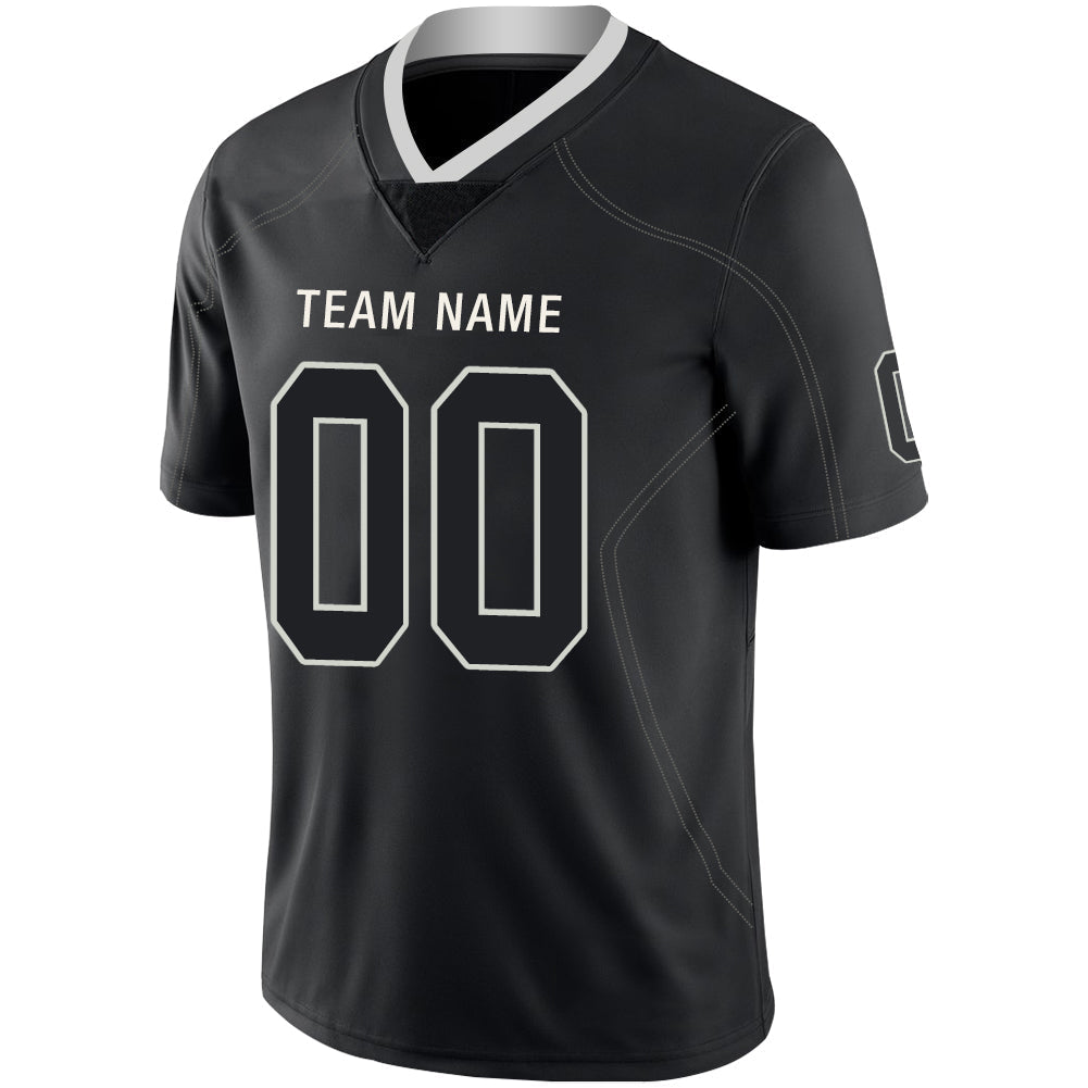 Custom Black LV Football Shirt Top