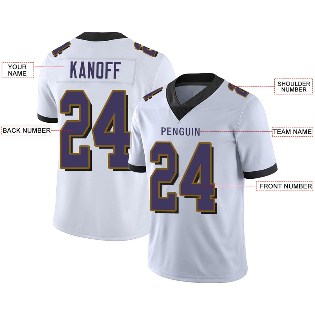 Custom Purple BAL Football Shirt Top
