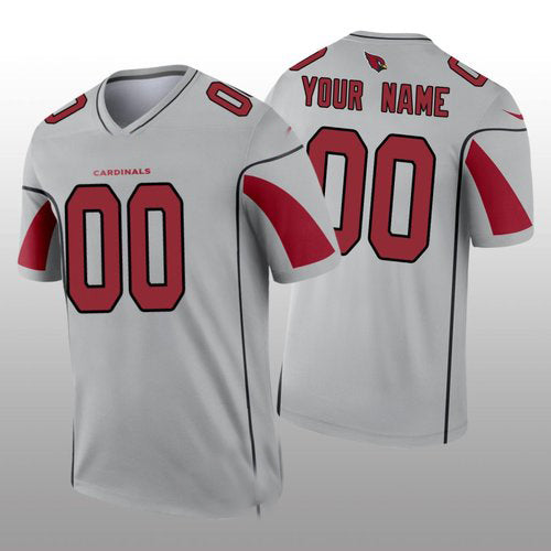Custom Silver Football Shirt Top