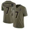 Custom #7 Olive 2025 ATL Football Shirt Top