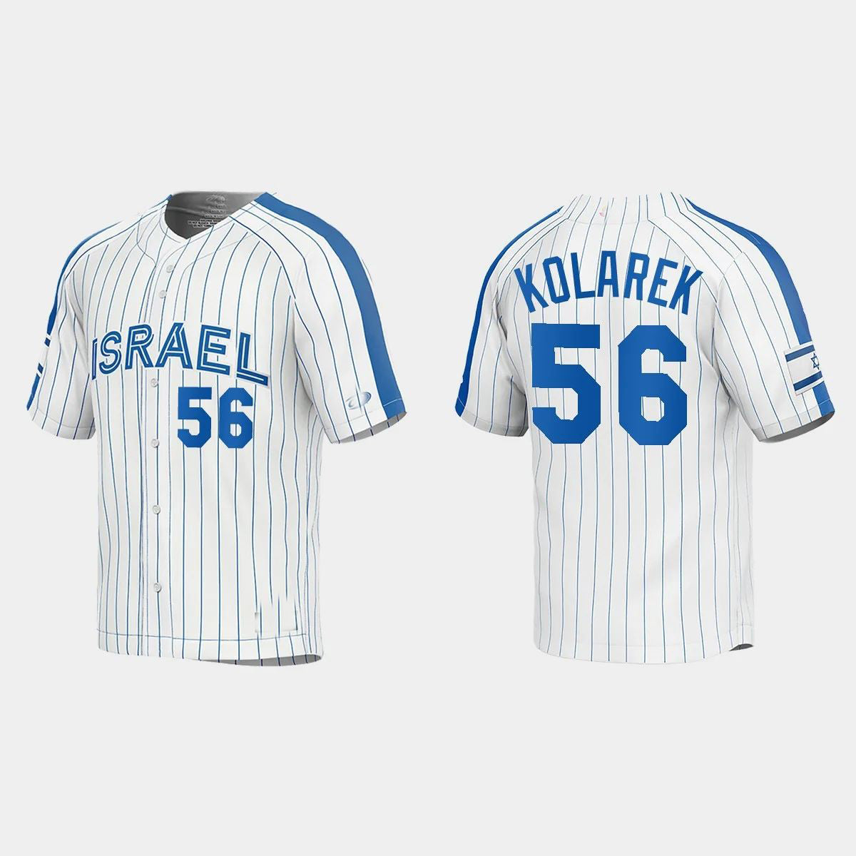 Custom #56 White 2023 Baseball Shirt Top