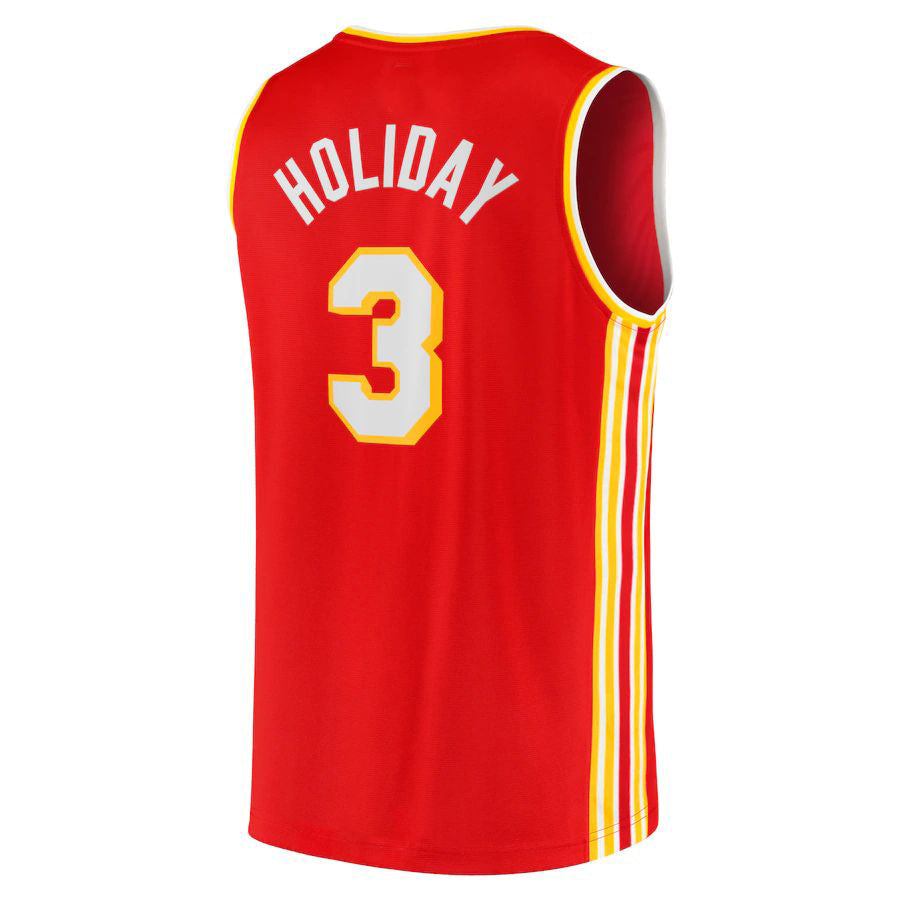 Custom #3 Red Basketball Shirt Top