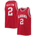 Custom #2 Crimson Retro Basketball Shirt Top