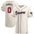 Custom #0 Cream ATL Baseball Shirt Top