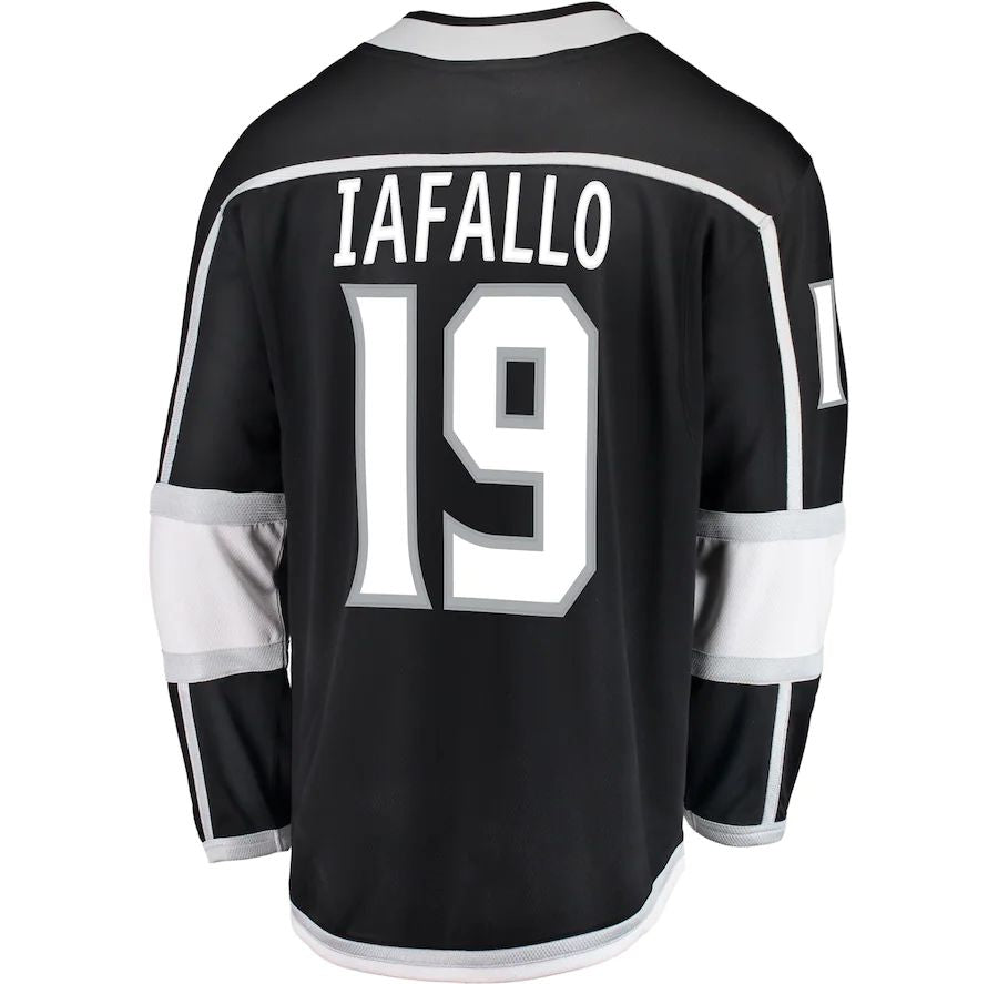 Custom #19 Black LAK Hockey Shirt Top