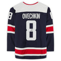 Custom #8 Navy WSH Hockey Shirt Top