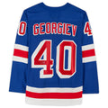 Custom #40 Blue Hockey Shirt Top