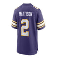 Custom #2 Purple MIN Football Shirt Top