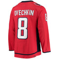 Custom #8 Red WSH Hockey Shirt Top
