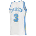Custom #3 White 2006 DEN Basketball Shirt Top