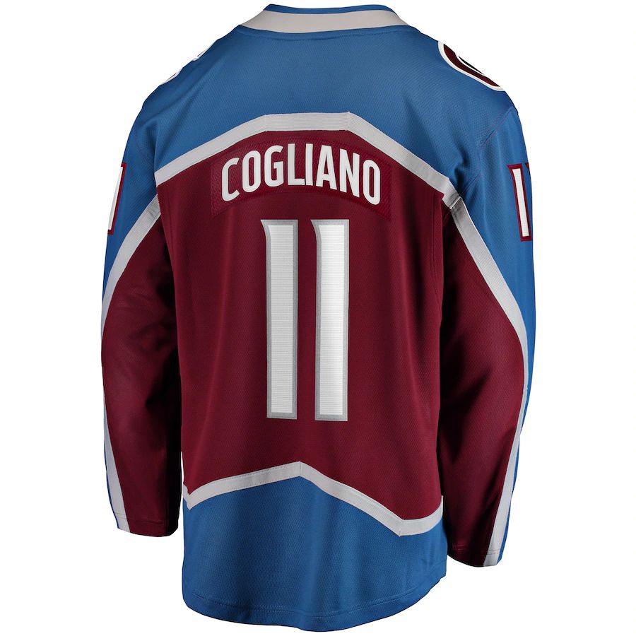 Custom #11 Burgundy COL Hockey Shirt Top