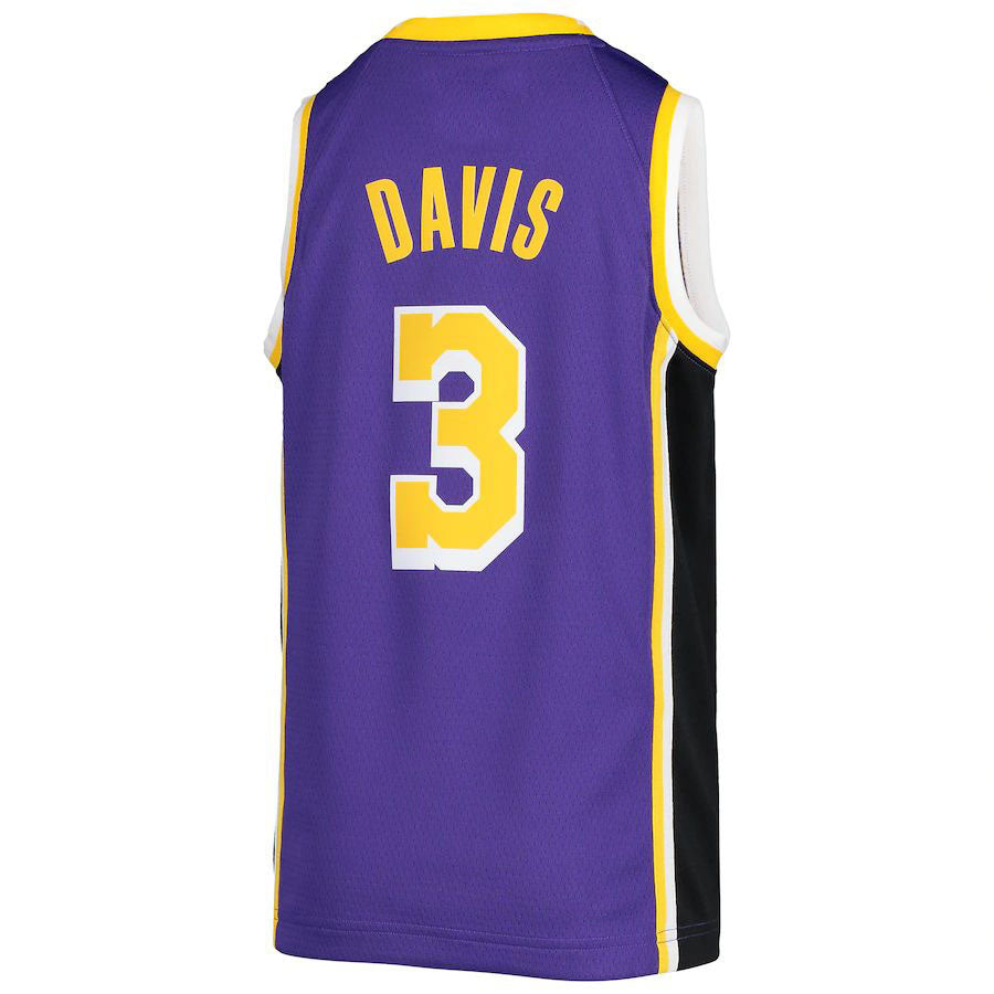 Custom #3 Purple 2020 LAL Basketball Shirt Top