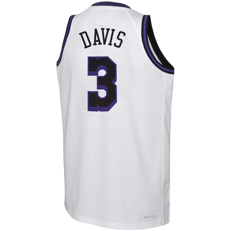 Custom #3 White 2022 LAL Basketball Shirt Top