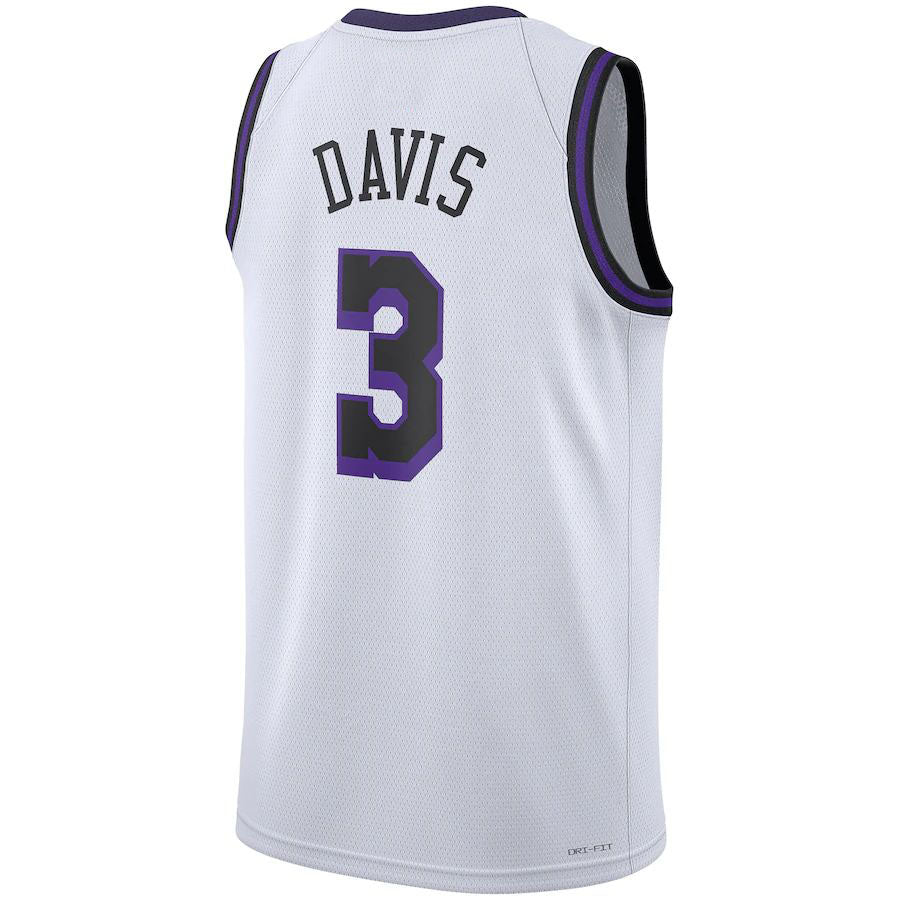 Custom #3 White 2022 LAL Basketball Shirt Top