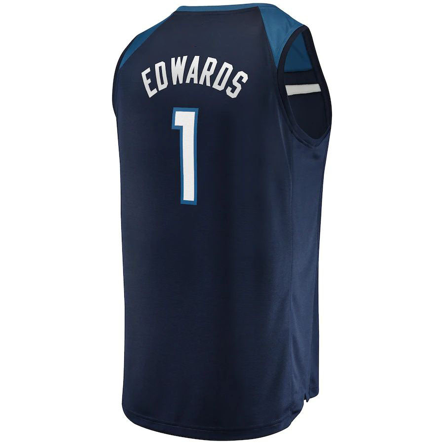 Custom #1 Navy 2021 MIN Basketball Shirt Top